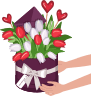 livraison d'un bouquet de fleurs